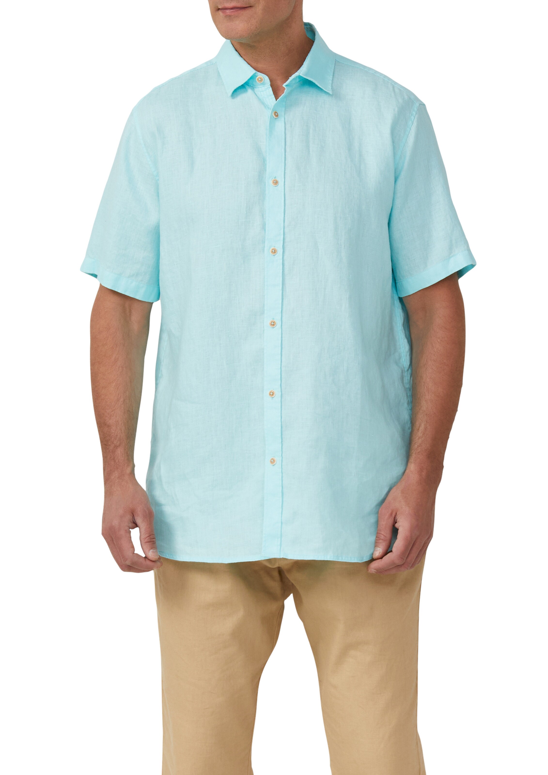 s.Oliver Men Tall Sizes Regular fit Button Up Shirt in Blue