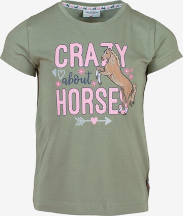 SALT AND PEPPER Shirt 'Crazy Horses' in Green