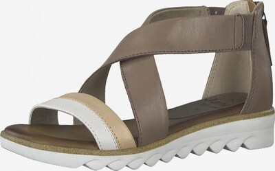 JANA Sandalen in cappuccino / taupe / naturweiß, Produktansicht
