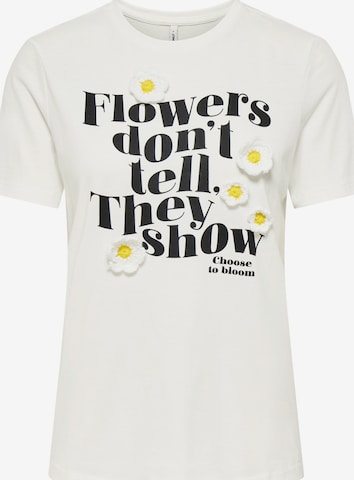 ONLYMajica 'ONLCILLE DAISIES' - bijela boja: prednji dio