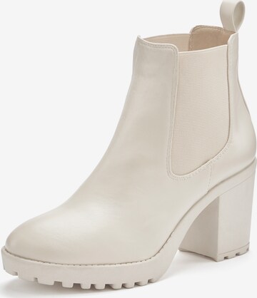 LASCANA Chelsea boots i beige: framsida