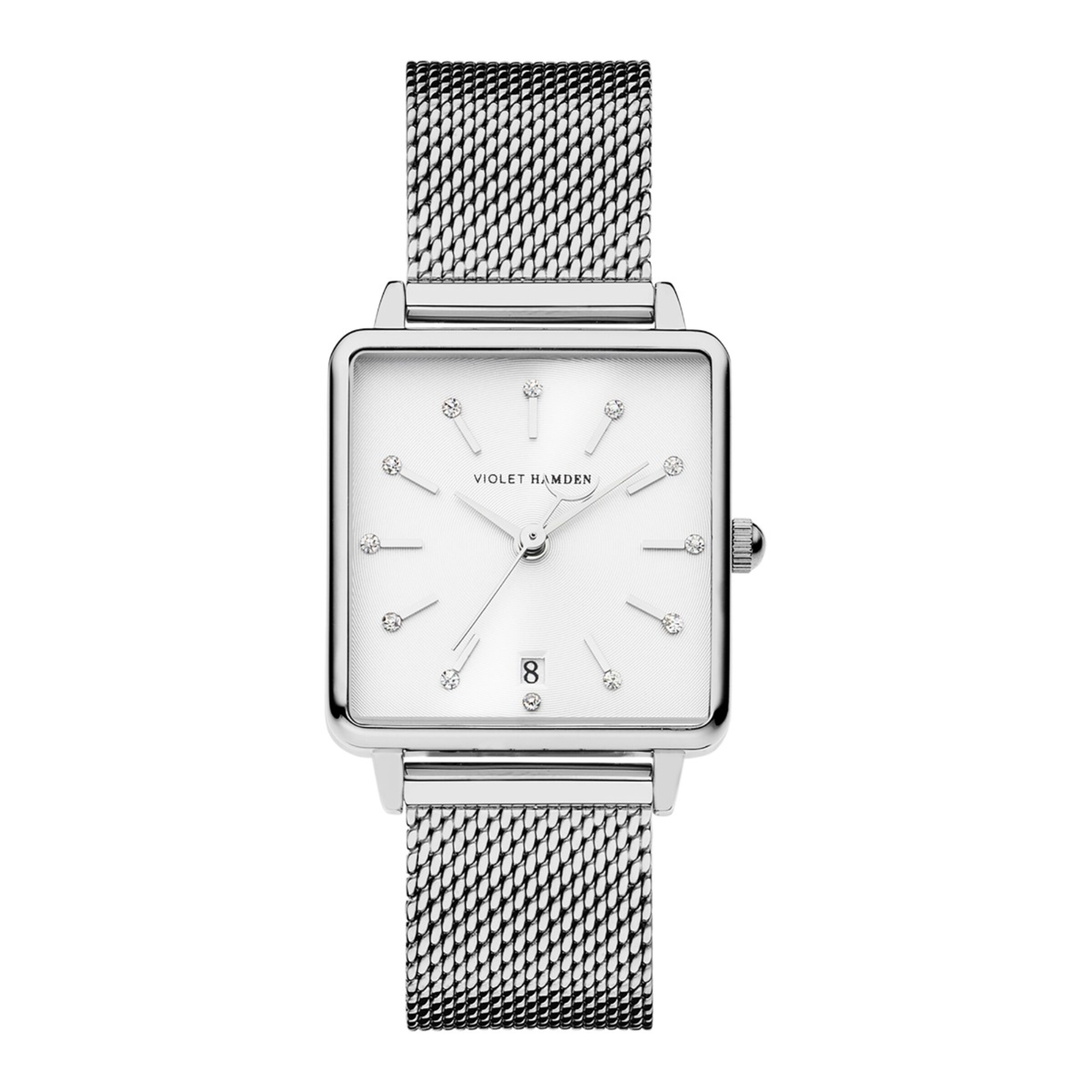 Violet Hamden Analog watch in Silver: front