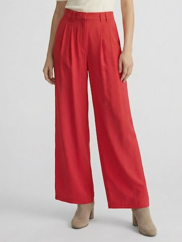 Guido Maria Kretschmer Women Wide leg Παντελόνι πλισέ 'Finja' σε κόκκινο: μπροστά