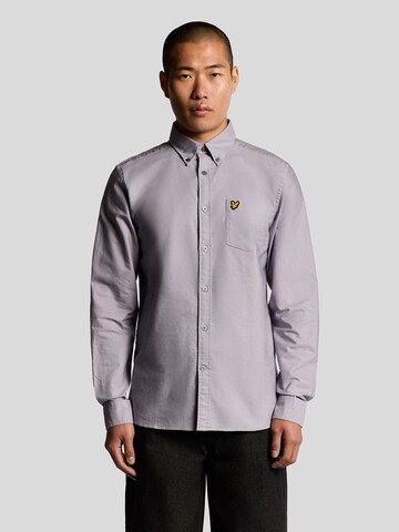 Lyle & Scott Regular fit Overhemd in Lila: voorkant
