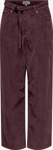 Pantalon 'BLEECKER' ONLY en rouge : devant