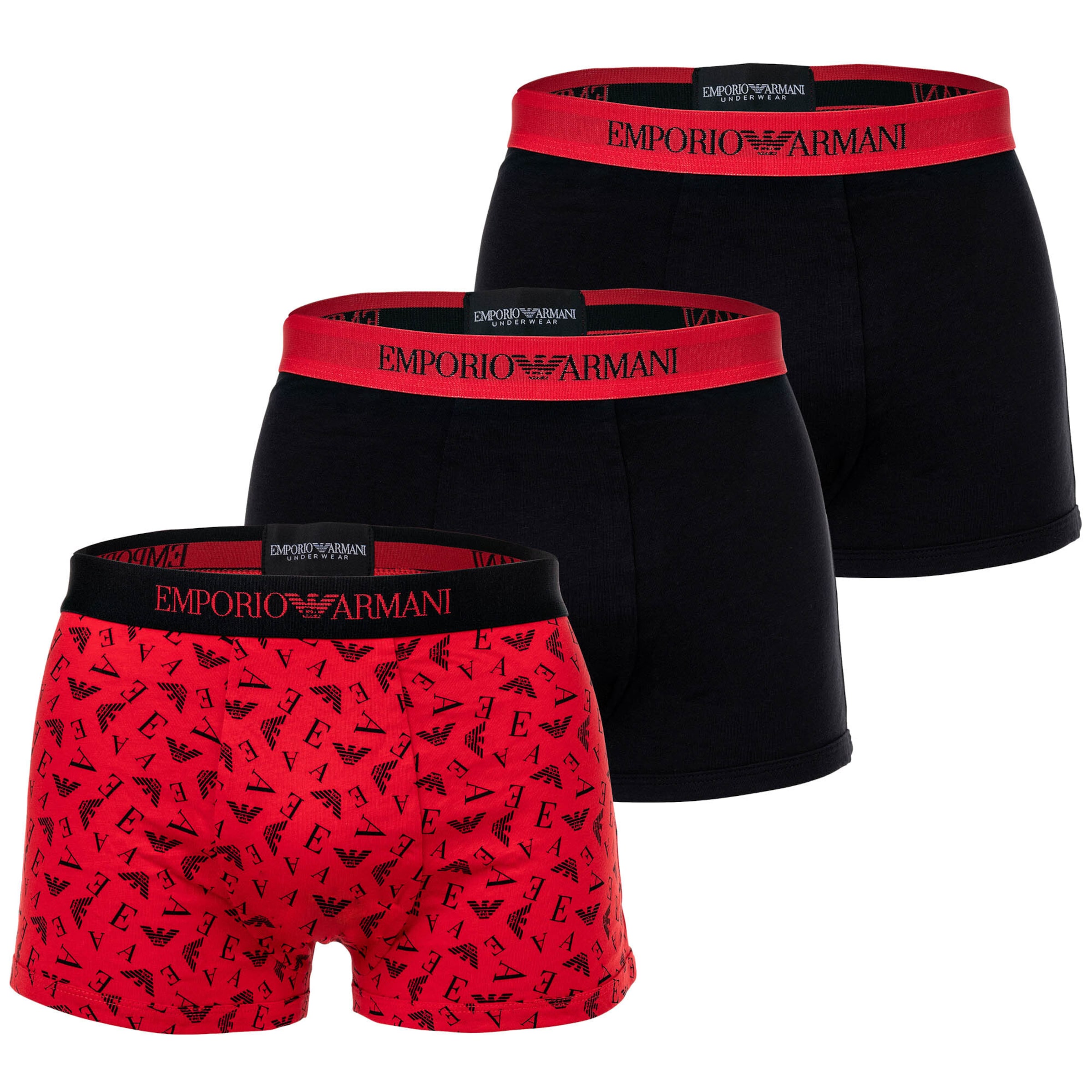 Boxer di Emporio Armani in rosso: frontale
