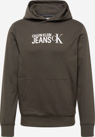 Calvin Klein Jeans Sweatshirt i brun: framsida