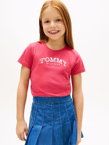 T-Shirt TOMMY HILFIGER en rouge : devant