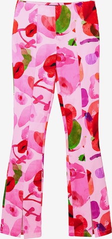 Desigual Flared Broek 'SUGAR-LACROIX' in Rood: voorkant