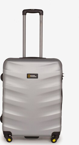 National Geographic Suitcase 'Arete' in Silver: front