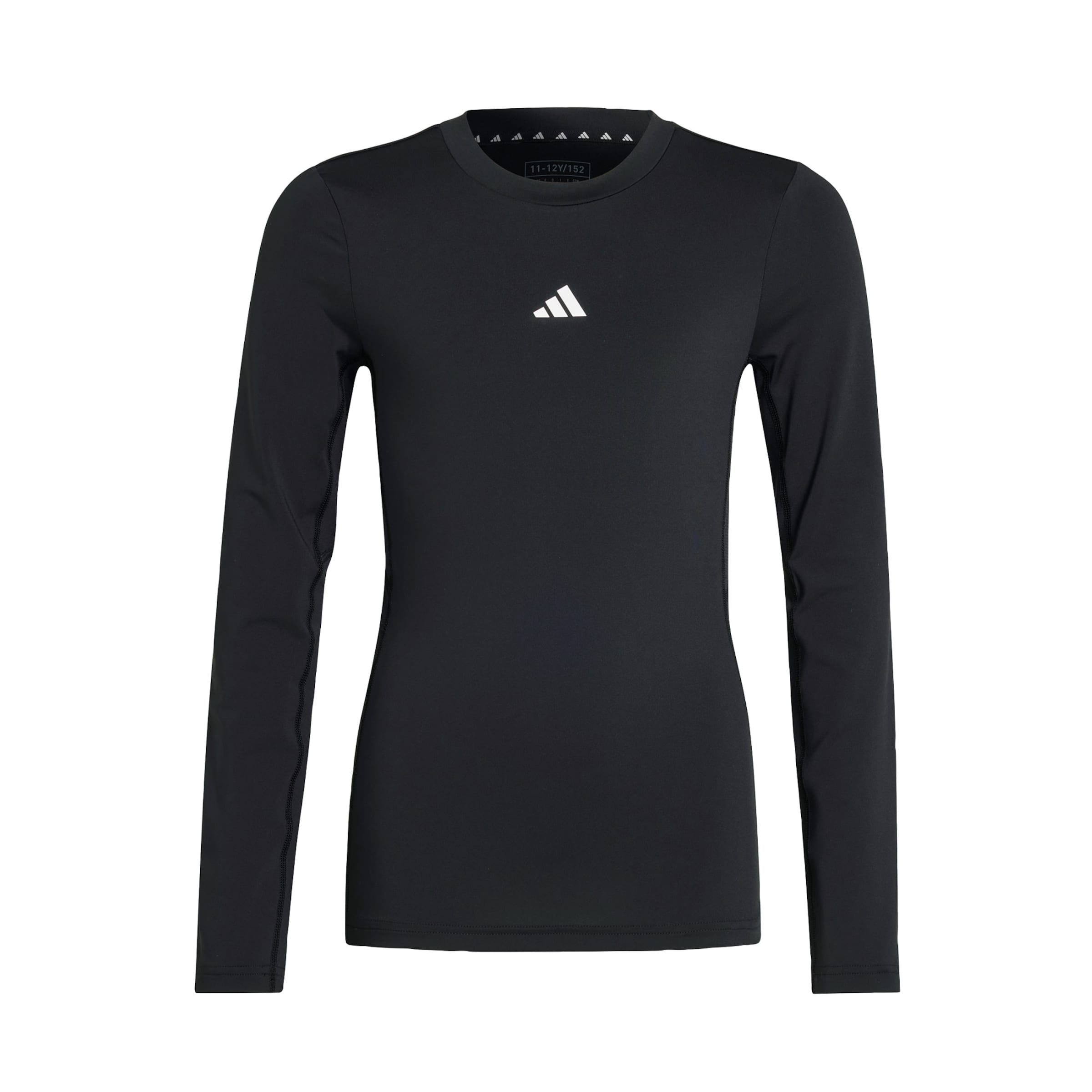ADIDAS SPORTSWEAR Functioneel shirt 'TECHFIT Long Sleeve' in Zwart: voorkant