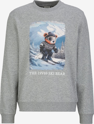Sweat-shirt ' Nico Wintersports 2 ' 19V69 ITALIA en gris : devant
