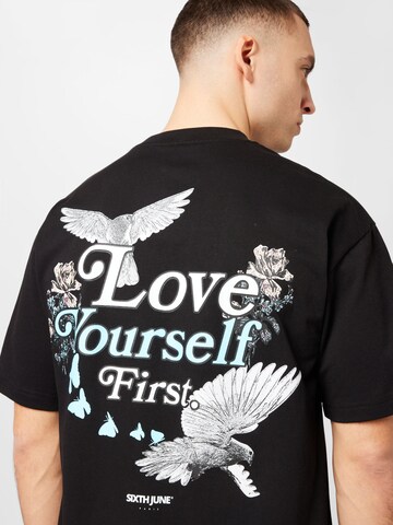 Sixth June T-Shirt in Schwarz