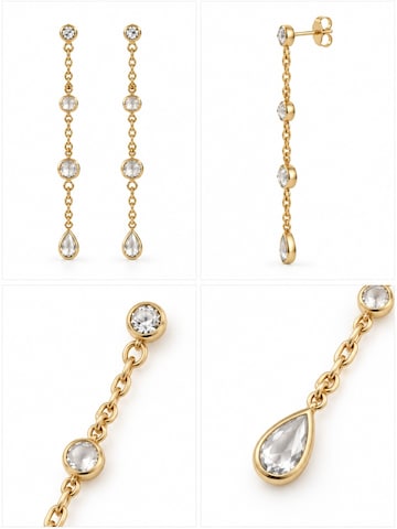 Orecchini 'Crystal Drop' di CHIVAL in oro