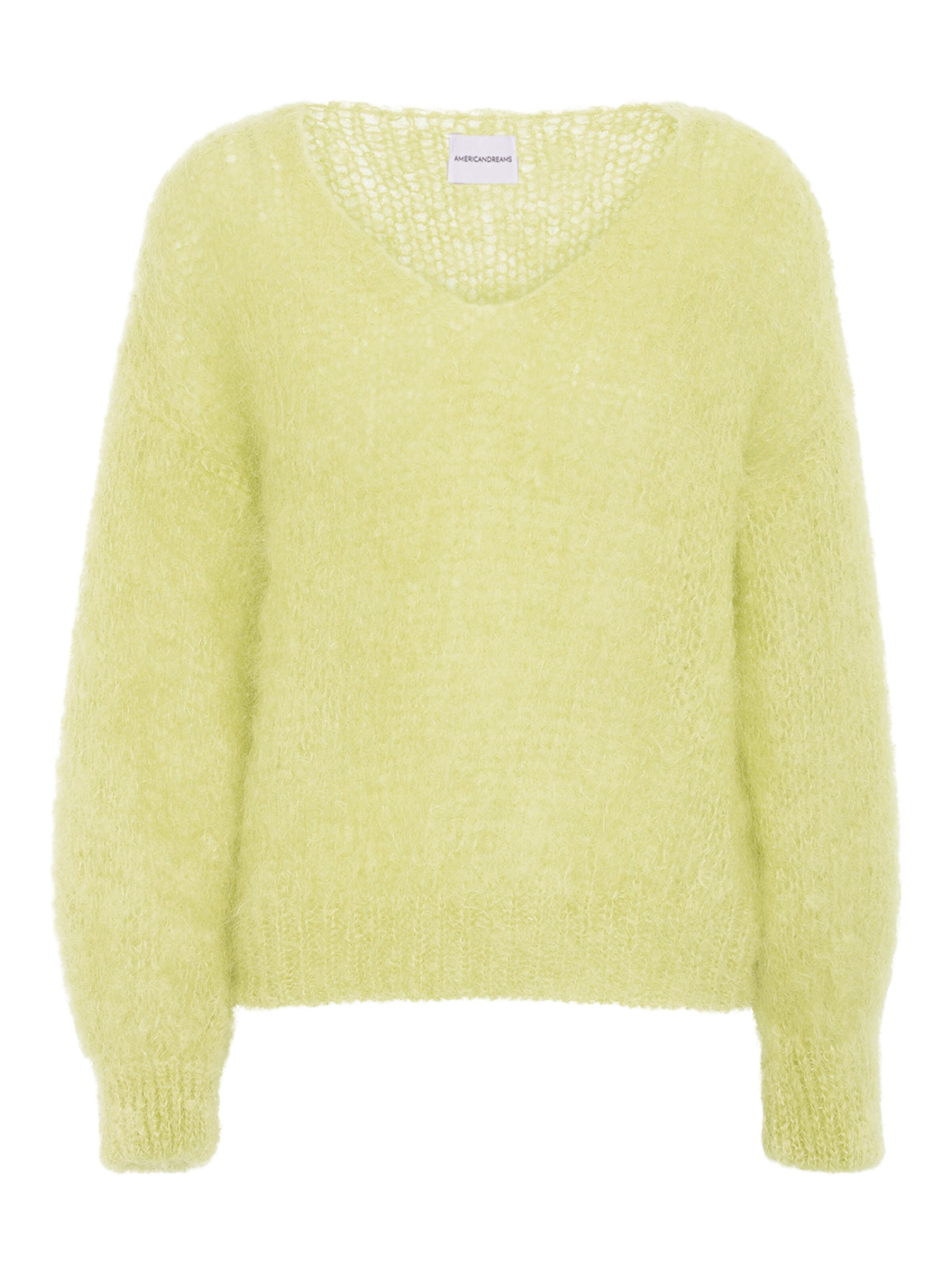 americandreams Oversizepullover 'Milana Mohair'‌‌‌‌‌ in S in hellgelb, Produktansicht