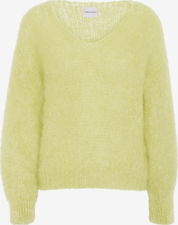 americandreams Oversizepullover 'Milana Mohair' in Gelb: Vorderseite
