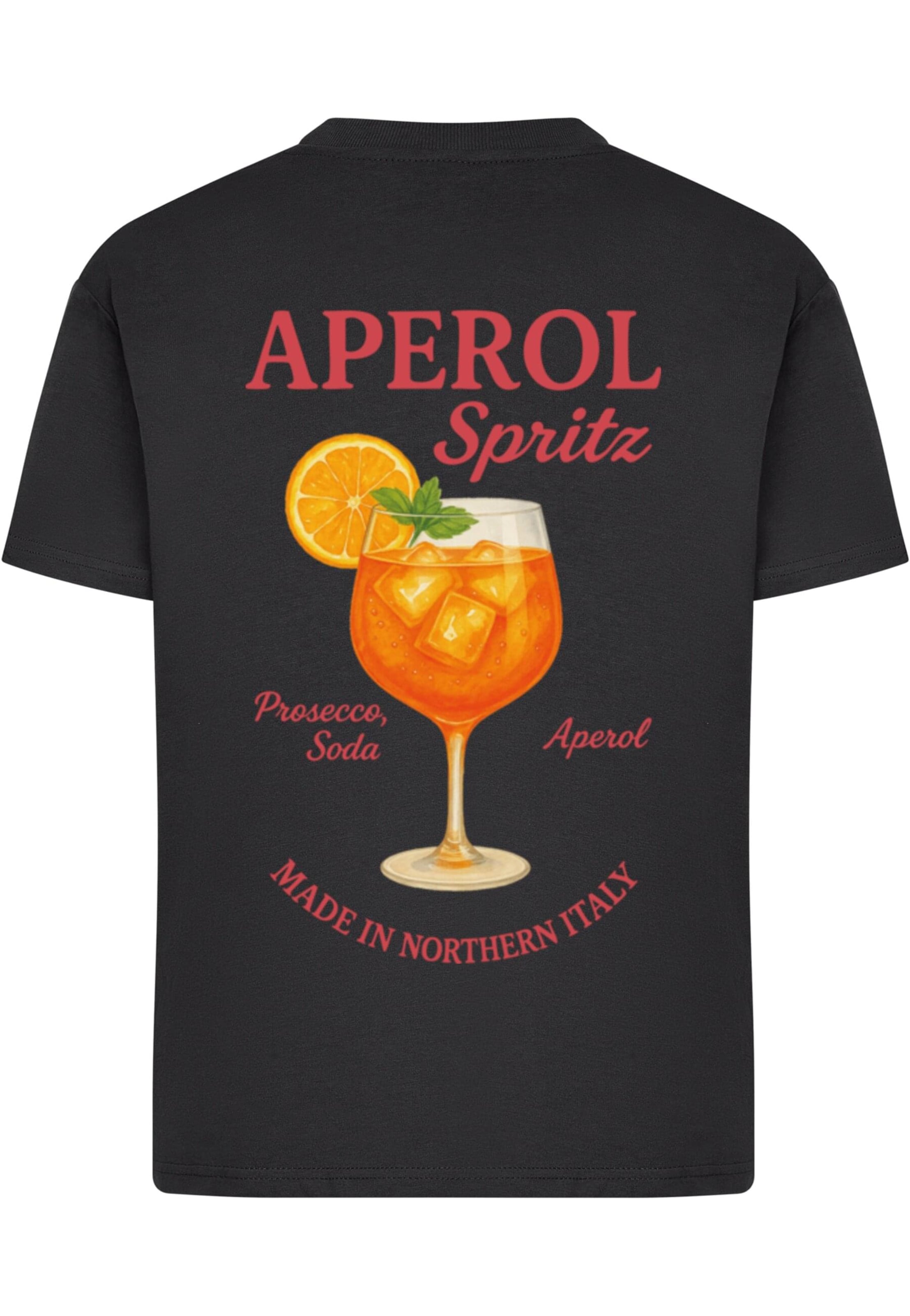 Merchcode Shirt 'Aperol Spritz' in Black: front