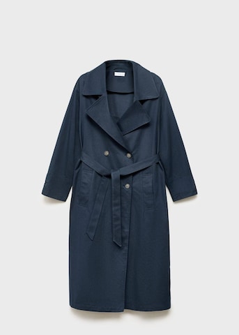 MANGO TEEN Between-Seasons Coat in Blue