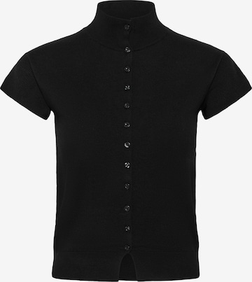 My Essential Wardrobe Strickjacke in Schwarz: Vorderseite