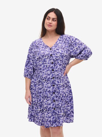 Robe-chemise Zizzi en violet : devant