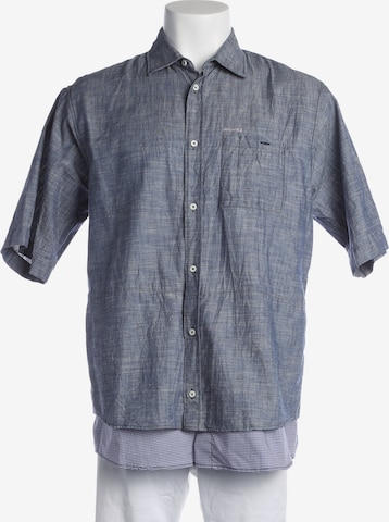 DSQUARED2 Freizeithemd / Shirt / Polohemd langarm L-XL in Blau: Vorderseite