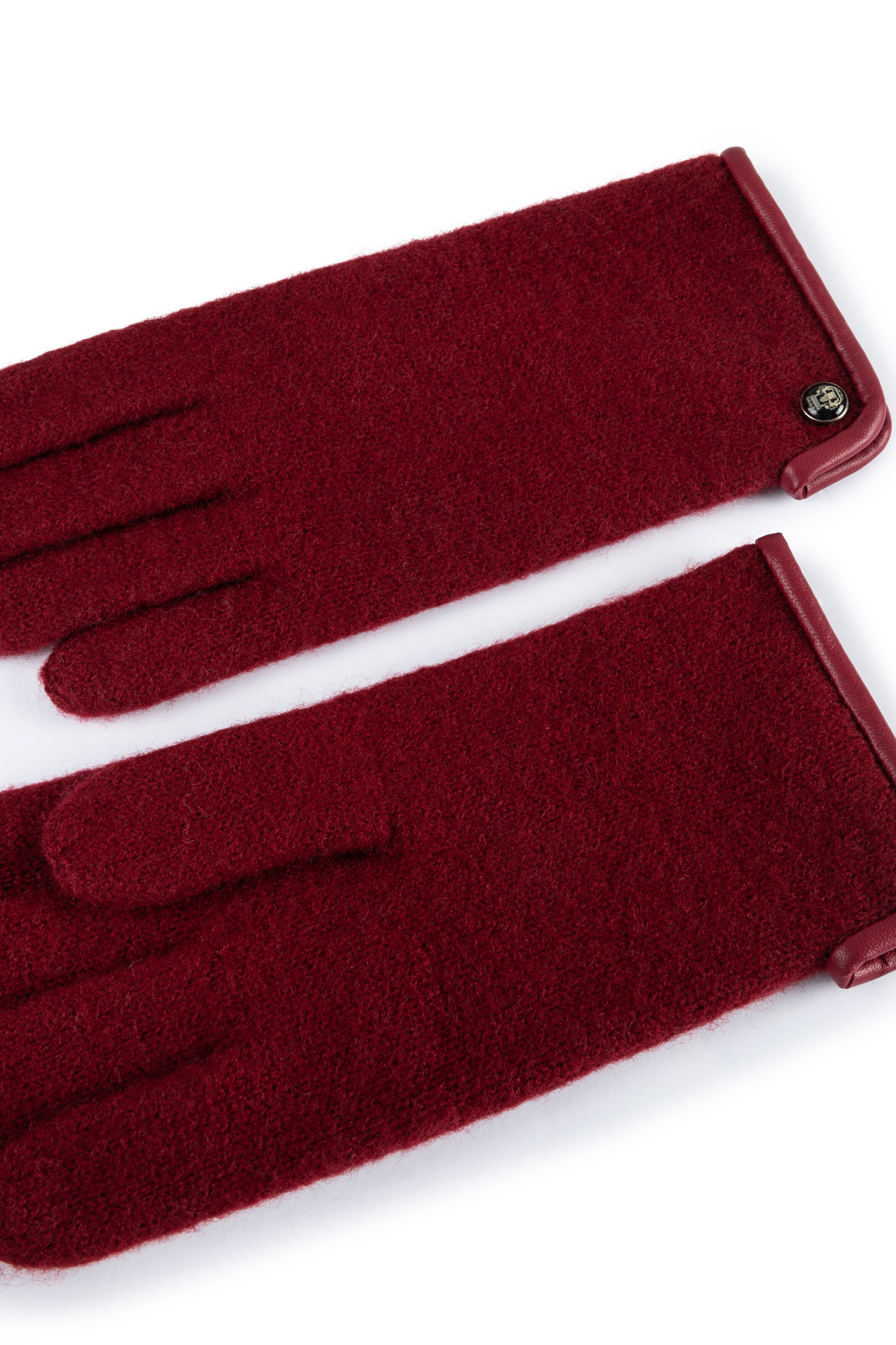 Roeckl Strickhandschuhe 'FELTED WOOL' in Rot