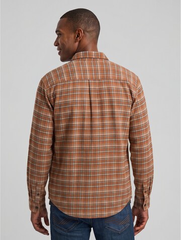 TOM TAILOR - Regular Fit Camisa em castanho