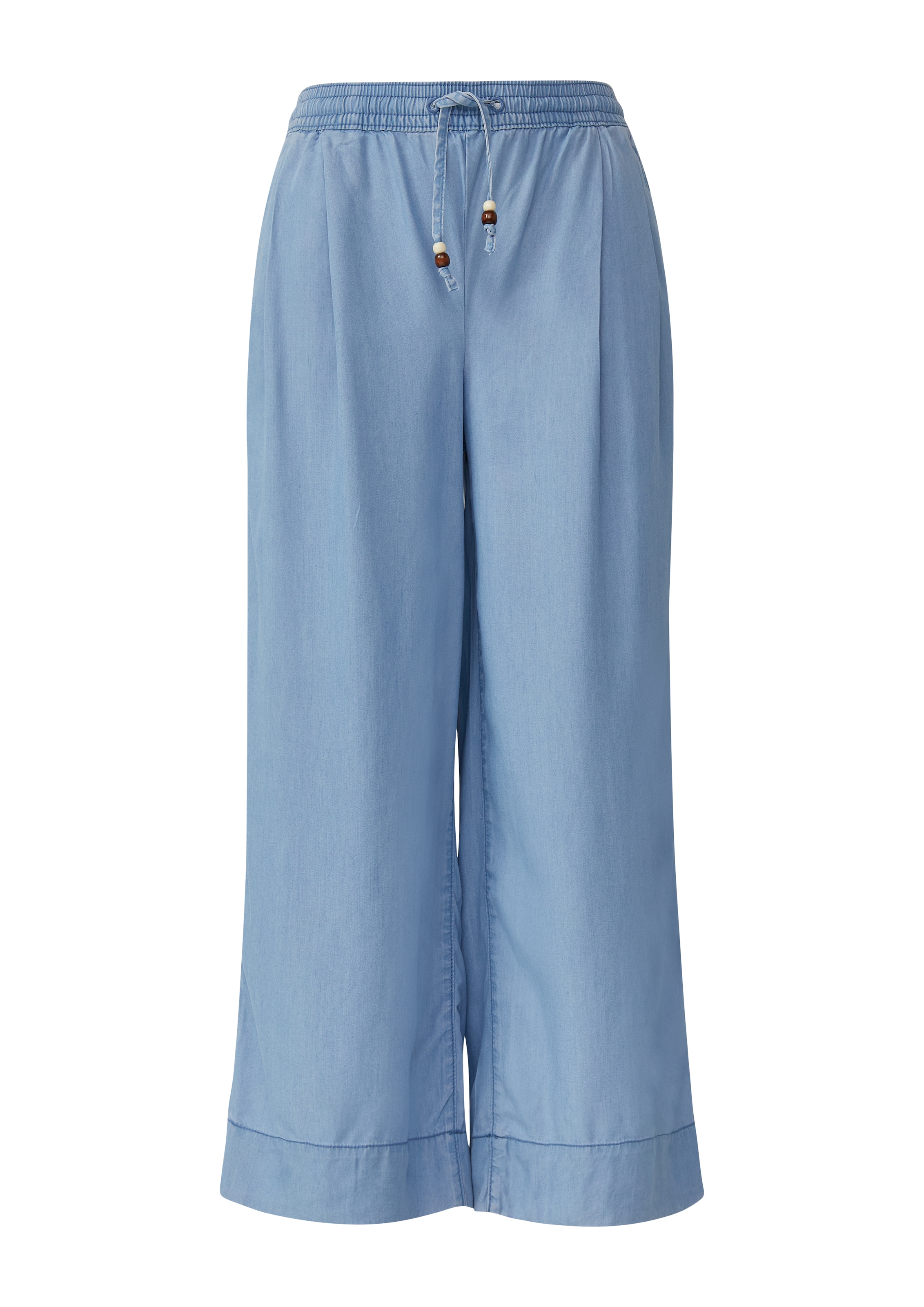 Wide Leg Jean à pince s.Oliver en bleu : devant