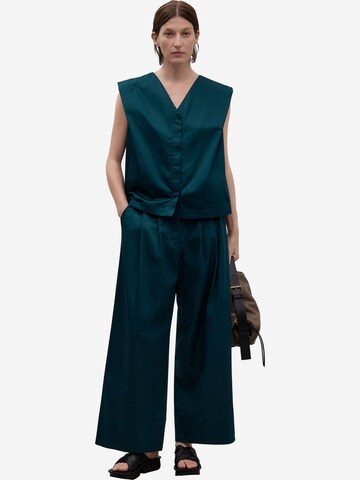 Adolfo Dominguez Wide leg Pantalon in Blauw