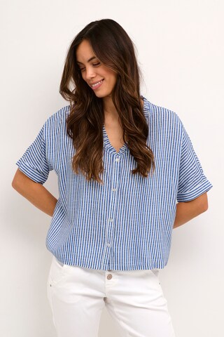 Camicia da donna 'Tiah' di Cream in blu: frontale