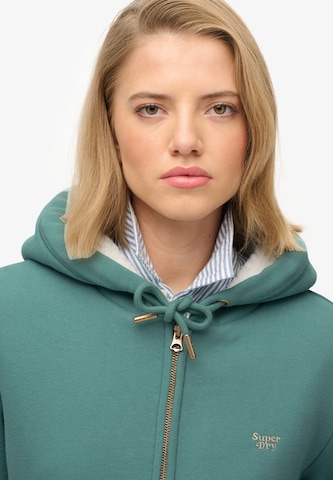 Veste de survêtement 'Essential' Superdry en vert