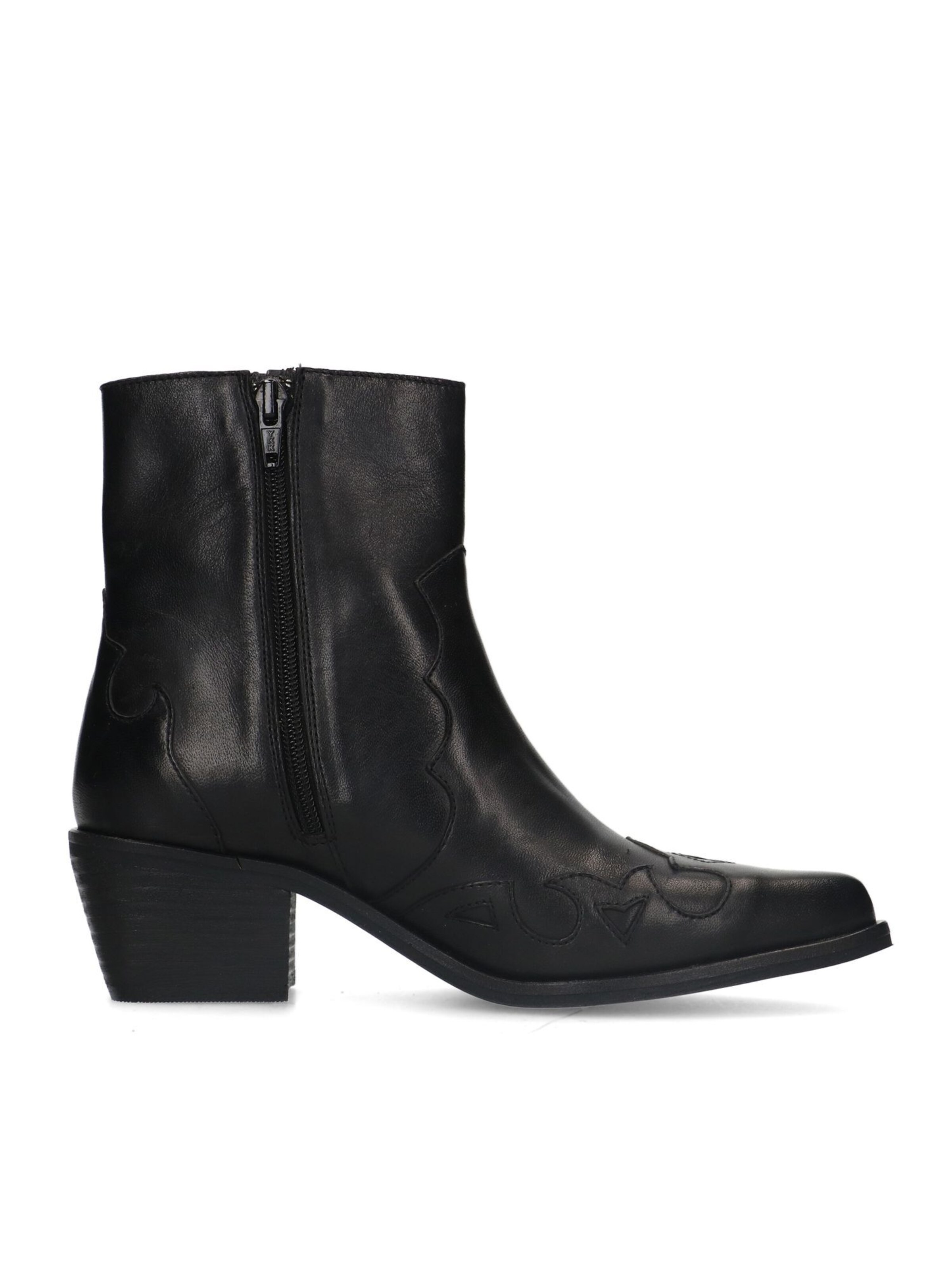 MANFIELD Cowboy Boots in Black