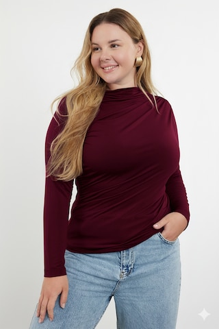 Trendyol Curve Футболка в Красный: спереди