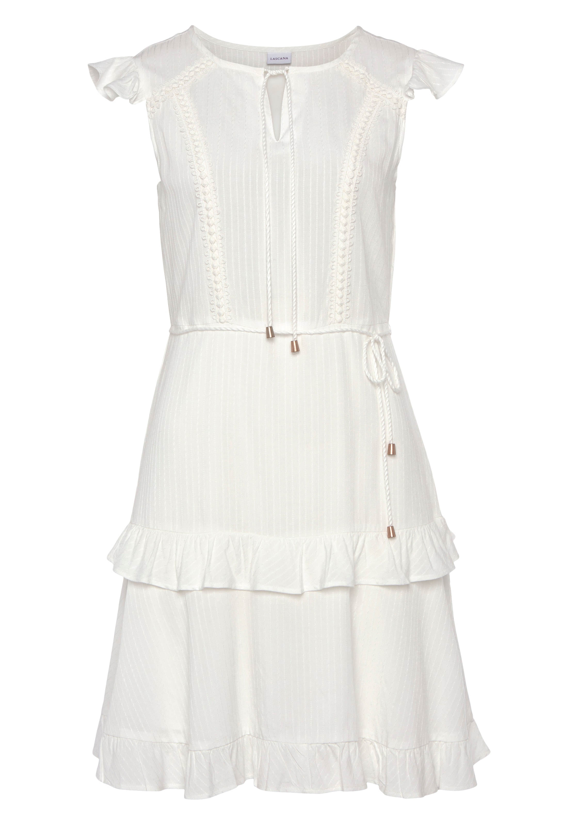 LASCANA Kleit, värv beež: eest vaates