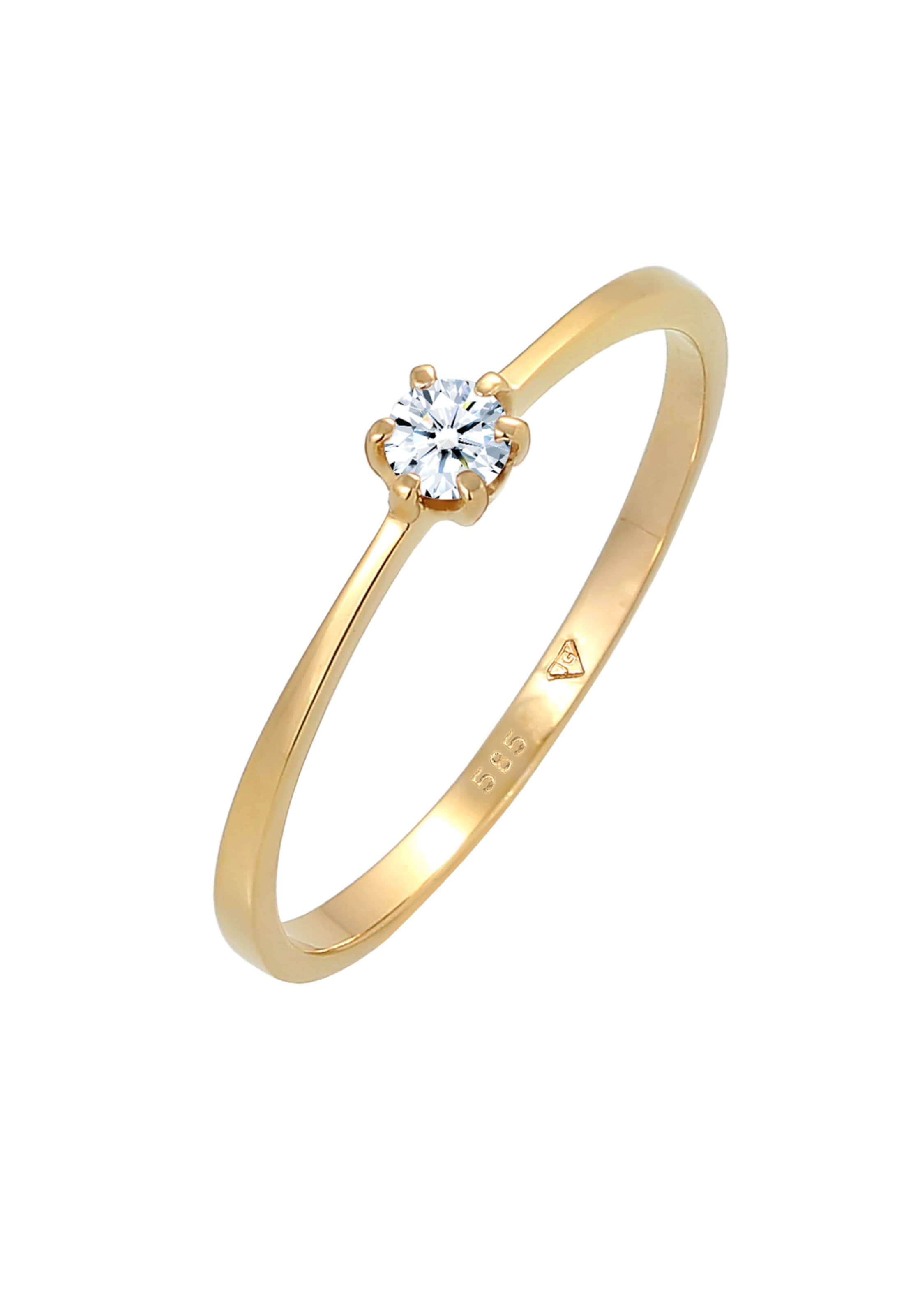Elli DIAMONDS Ring in Gold: front