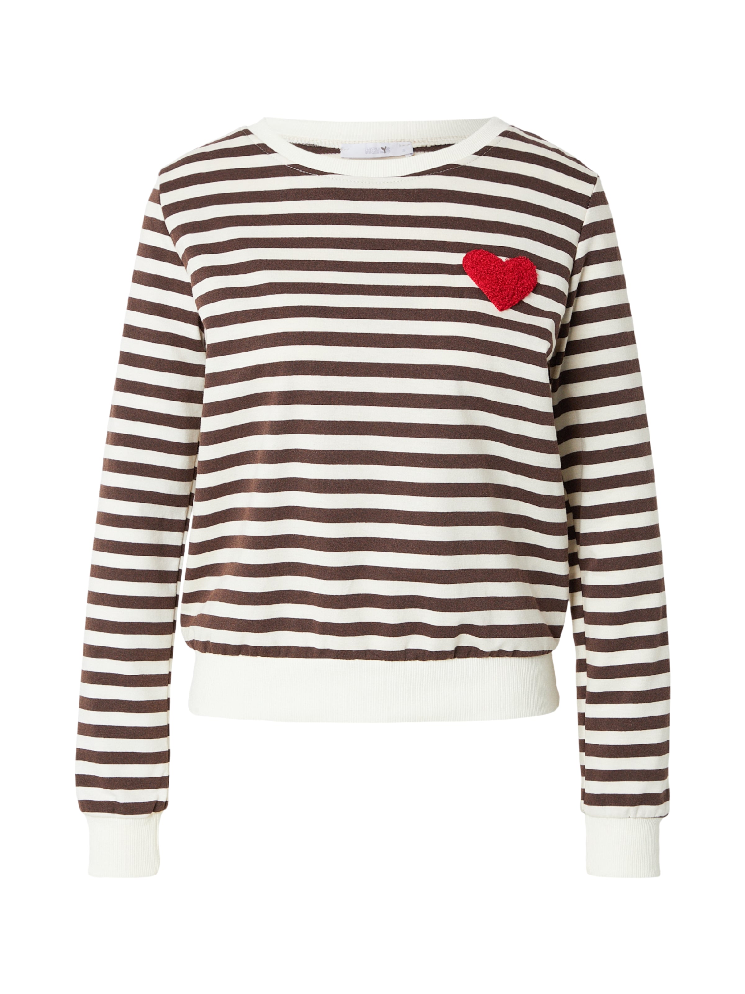 Hailys Μπλούζα φούτερ 'Ne44va' σε καφέ: μπροστά