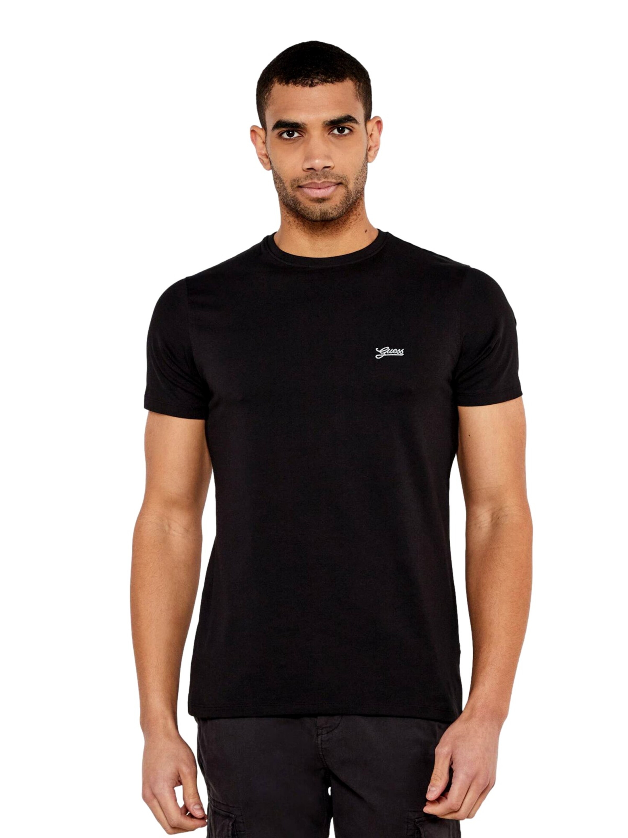 Maglietta di GUESS in nero: frontale