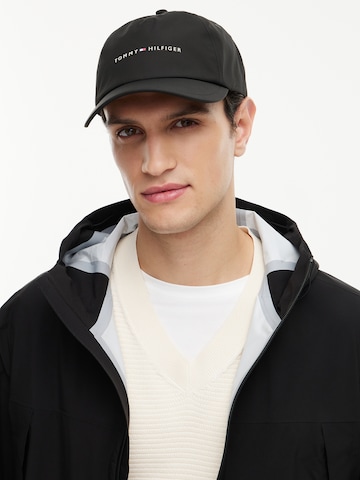 TOMMY HILFIGER Cap 'Performance' in Black: front