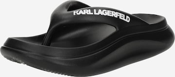 juoda Karl Lagerfeld Šlepetės per pirštą 'Skoona II': priekis