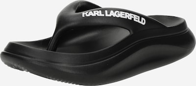 35 dydžio Šlepetės per pirštą 'Skoona II' iš Karl Lagerfeld, spalva – juoda / balta, Prekių apžvalga