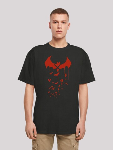 T-Shirt 'DC Comics Batman Arkham BatsxDrip' F4NT4STIC en noir : devant