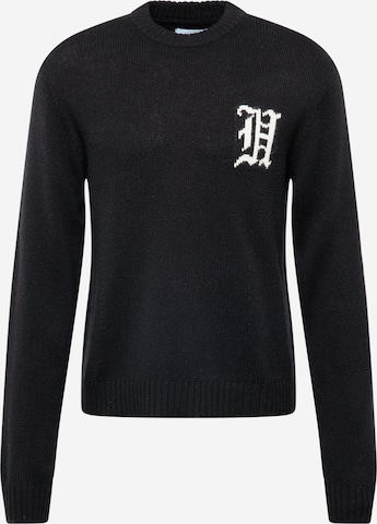 Han Kjøbenhavn - Pullover 'Intarsia' em preto: frente