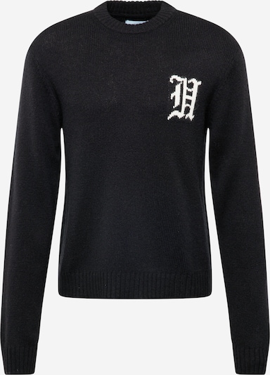 Han Kjøbenhavn Pull-over 'Intarsia' en noir / blanc, Vue avec produit