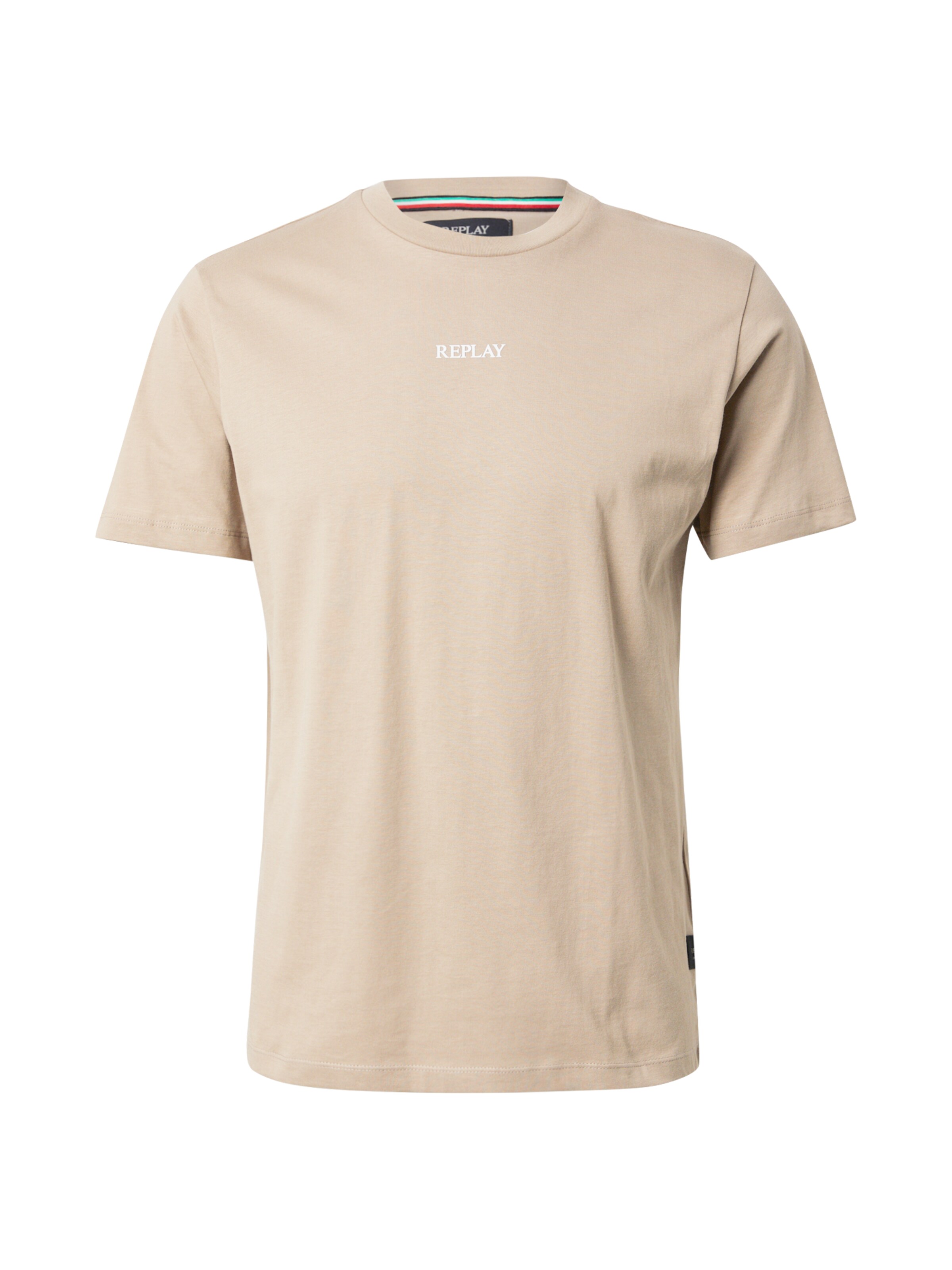 REPLAY Tričko – béžová: přední strana