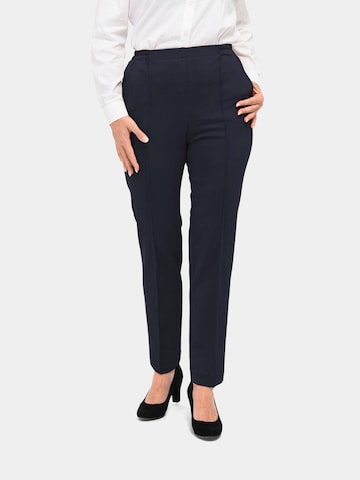 Goldner Regular Pants 'Martha' in Blue: front