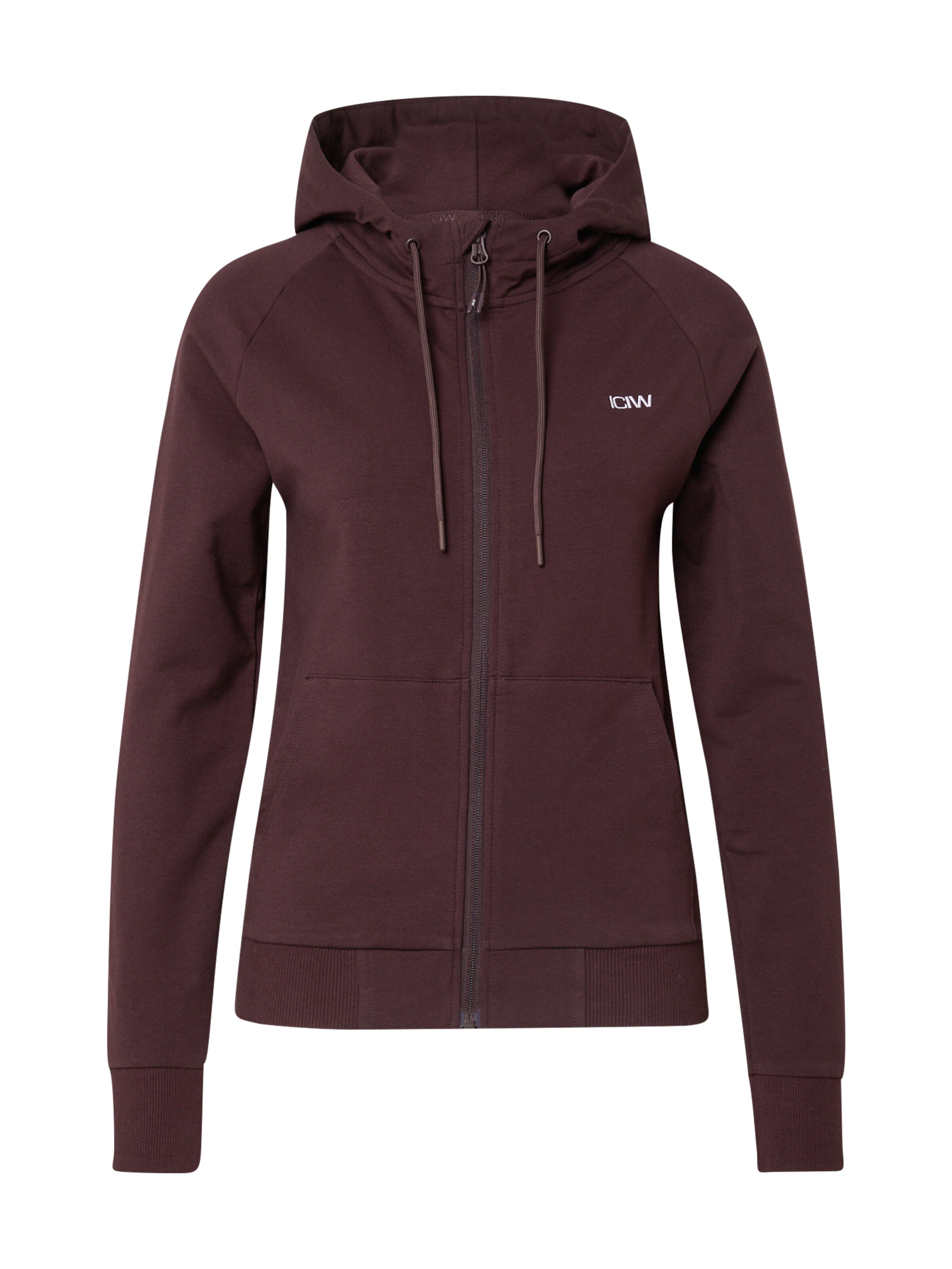 Bluză cu fermoar sport 'Activity' de la ICANIWILL pe roșu: față