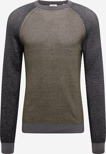 EDC BY ESPRIT Pullover in grau / dunkelgrau / khaki, Produktansicht