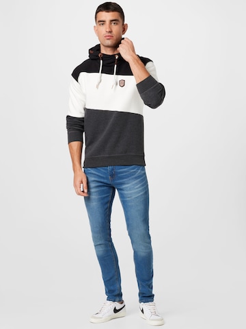 INDICODE JEANS Regular fit Sweatshirt 'Pessac' in Zwart