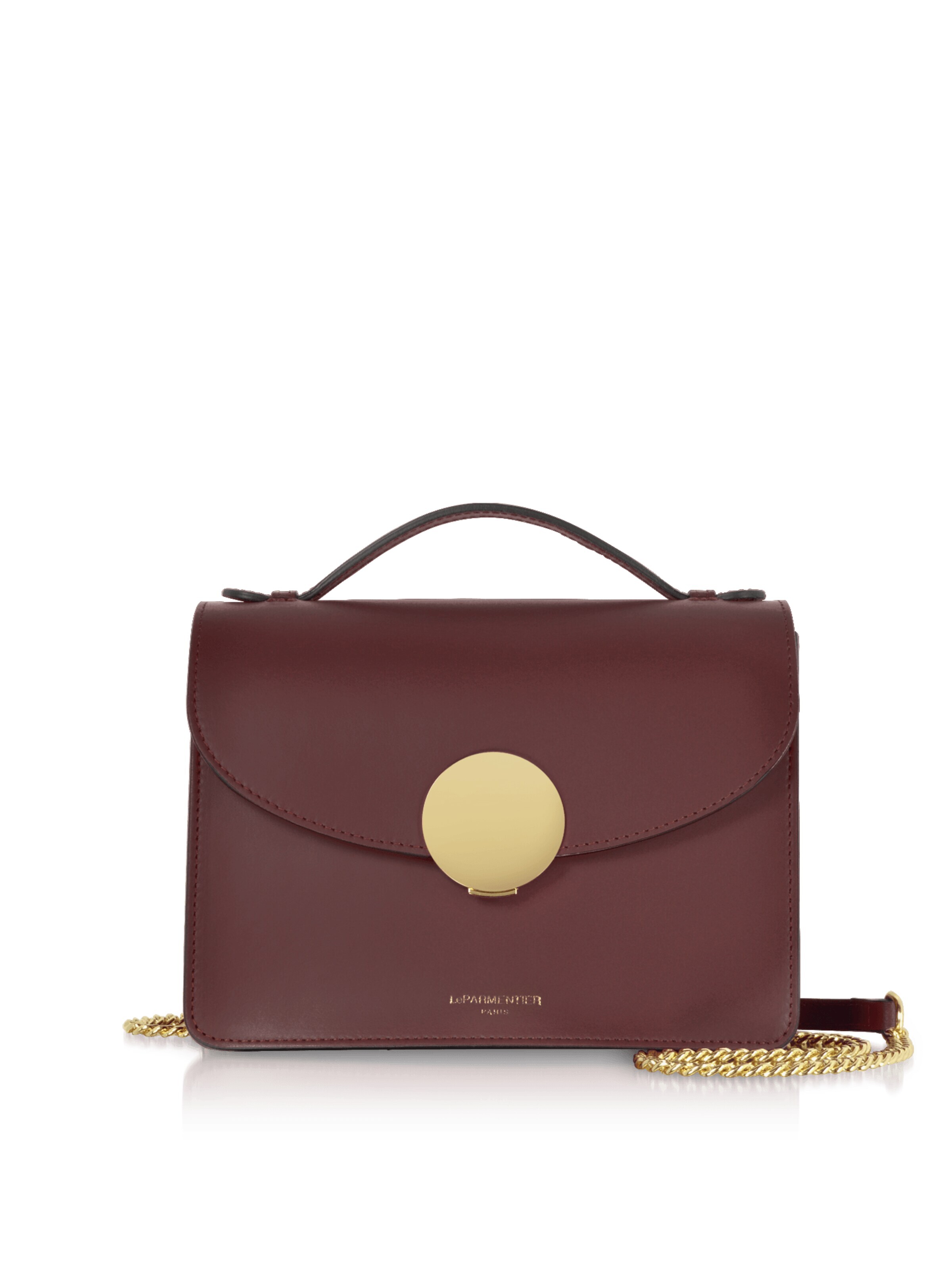 Borsa a mano 'New Ondina' di LeParmentier in rosso: frontale