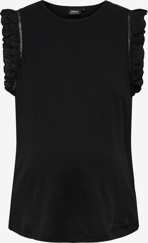 Only Maternity Top in Schwarz